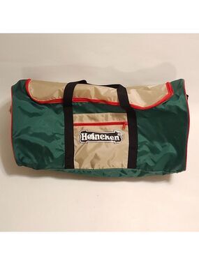 LARGE Heineken Beer Duffel Bag Vintage HEINEKEN Duffle